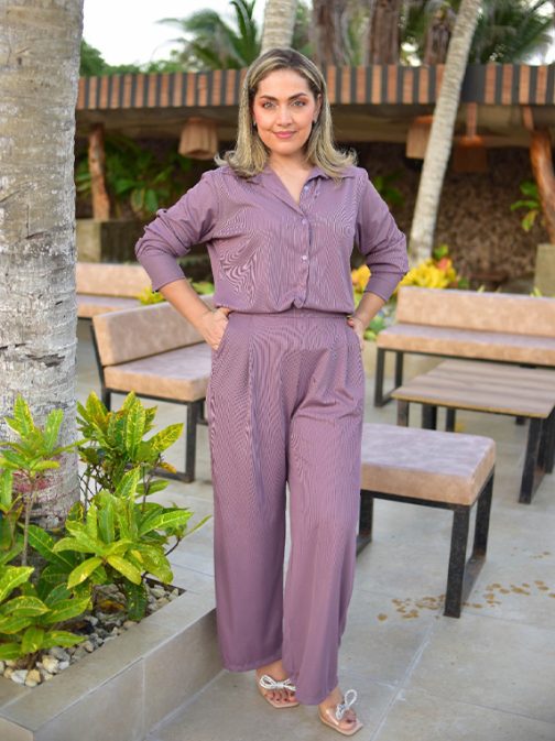 Set Fatima Magenta Pantalón - Imagen 3